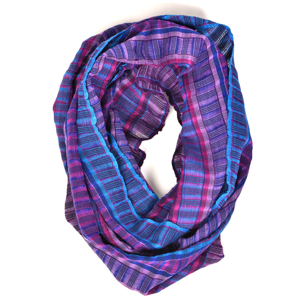 Hand Woven Infinity Scarf | Atitlan Evening