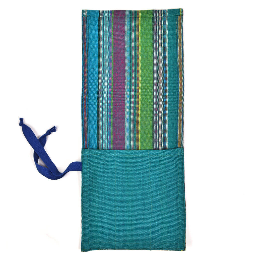 Hand Woven Utensil Wrap | Quetzal Jade