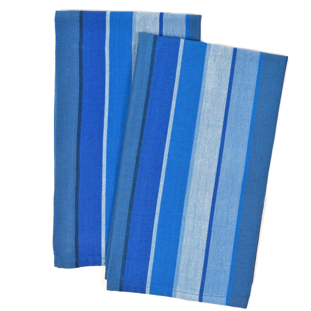Mayamam Weavers Potholder Gift Set | Cobalt Blue Stripes One Size