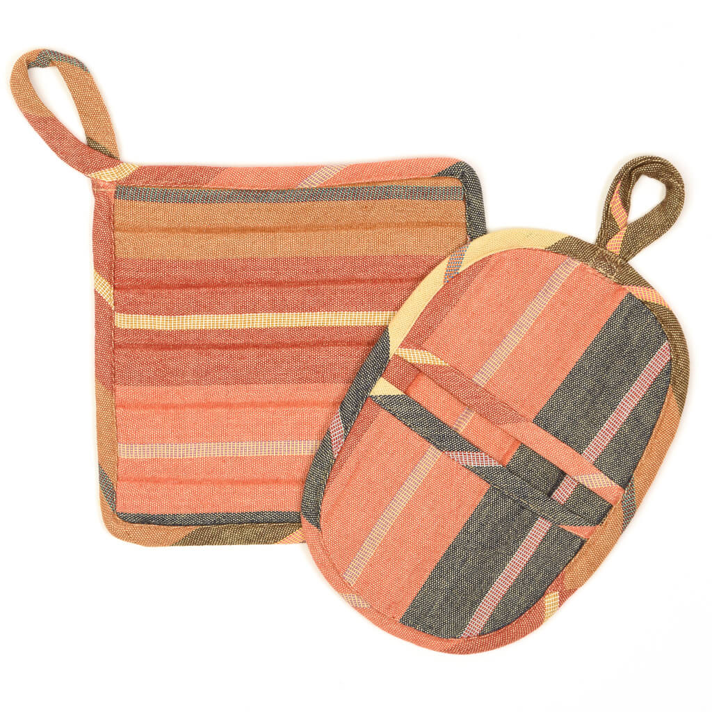 Durable Hand woven Pot Holders Benefit women Mayamam Weavers