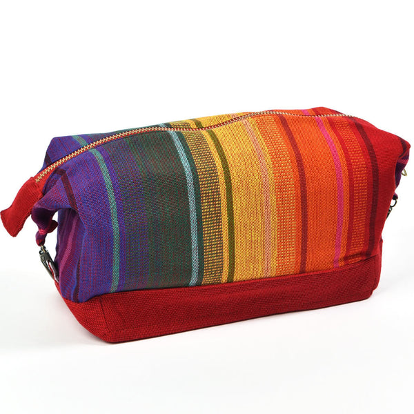 Mayamam Weavers Toiletry Bag | Magenta Diamond Stripe One Size