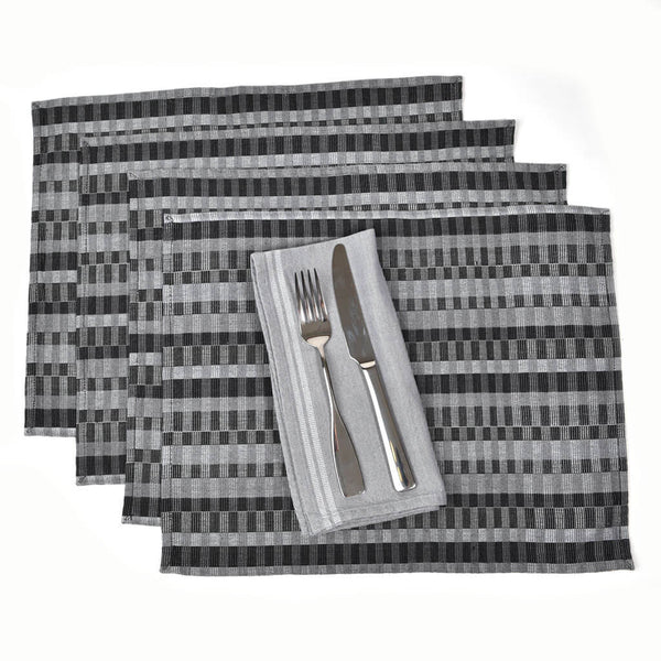 Hand Woven Black & Gray Kitchen Gift Set Fair Trade Mayamam Weavers