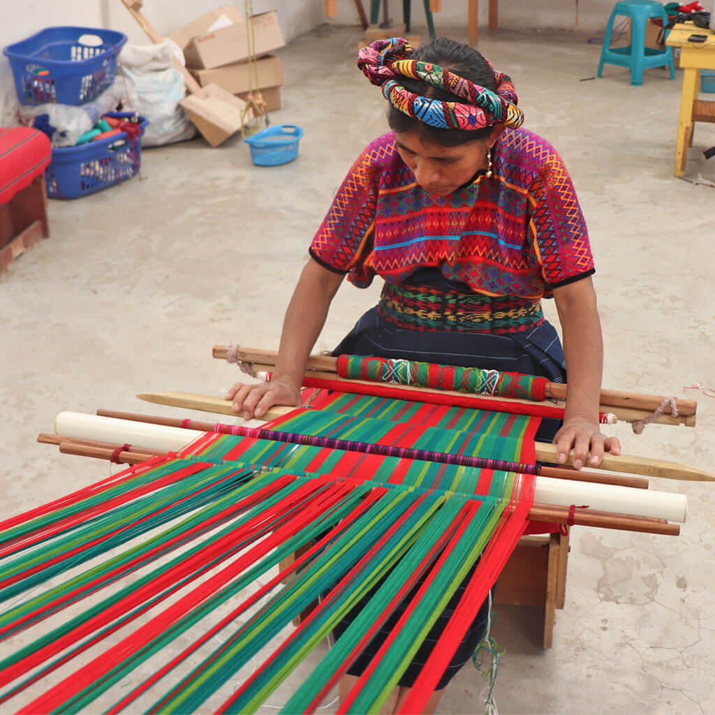 Red & White Dish Cloths Fair Trade Hand Woven Mayamam Weavers